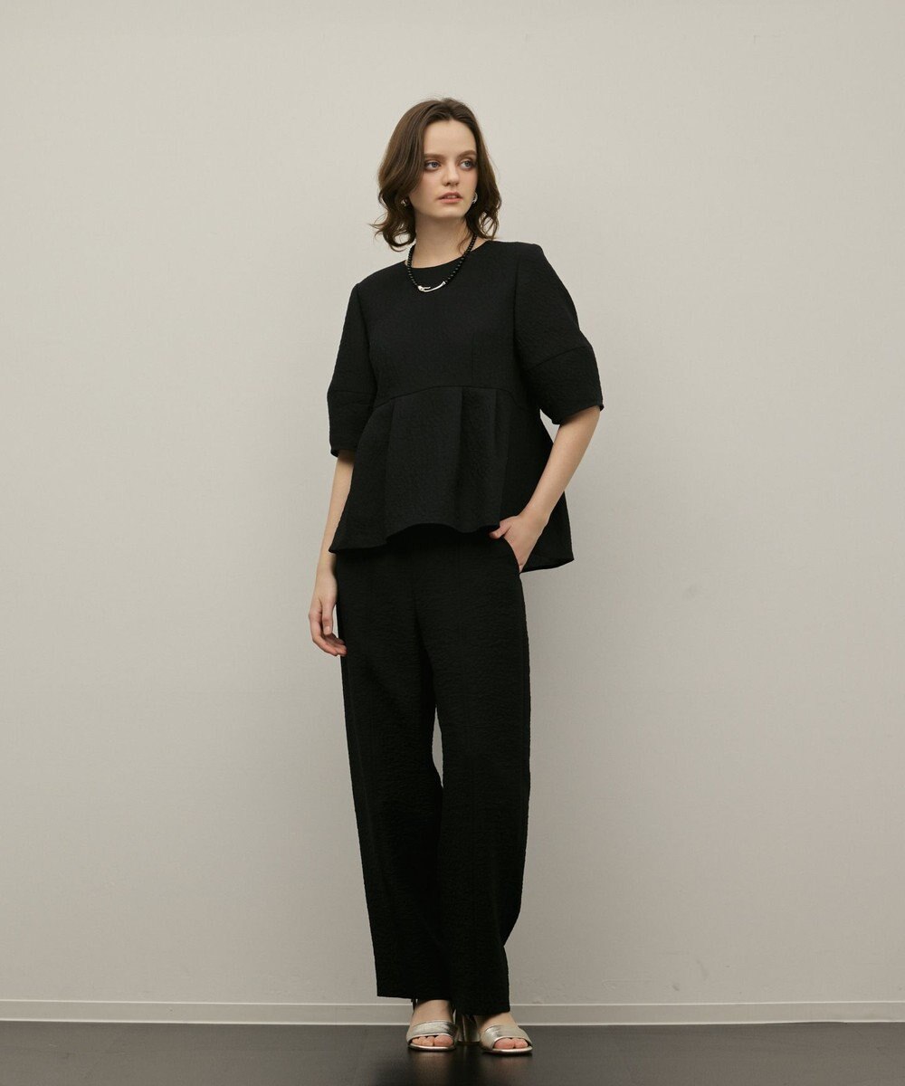 GRACE CONTINENTAL オーガンジージャガードトップ 