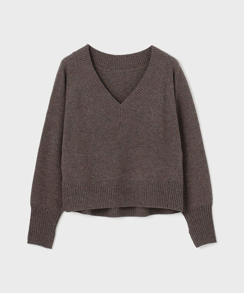 GRACE CONTINENTAL Ｖネックラムニットトップ 