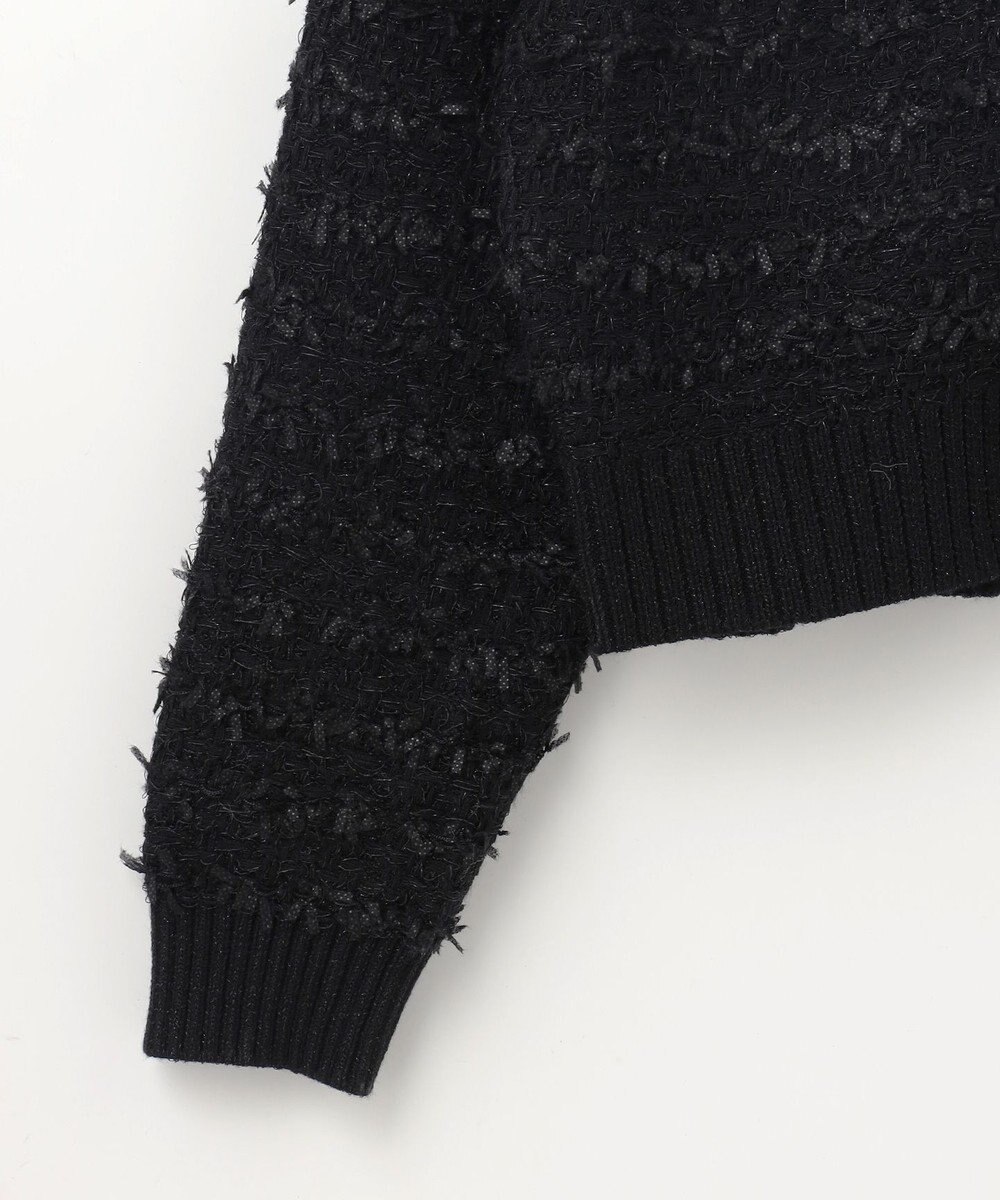 GRACE CONTINENTAL ラメツイードニットカーディガン 