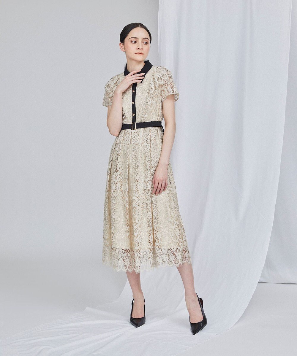 フリルレースワンピース Grace Continental Grace Continental グレースコンチネンタル 通販 フリルレースワンピース Grace Continental Grace Continental グレースコンチネンタル 通販