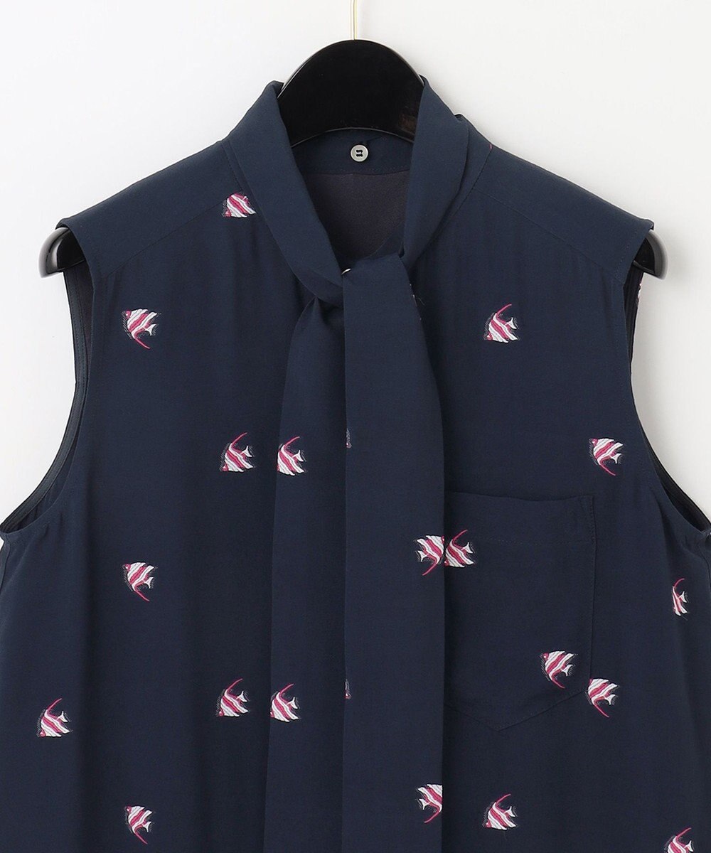 GRACE CONTINENTAL エンゼルフィッシュジャガードワンピース 