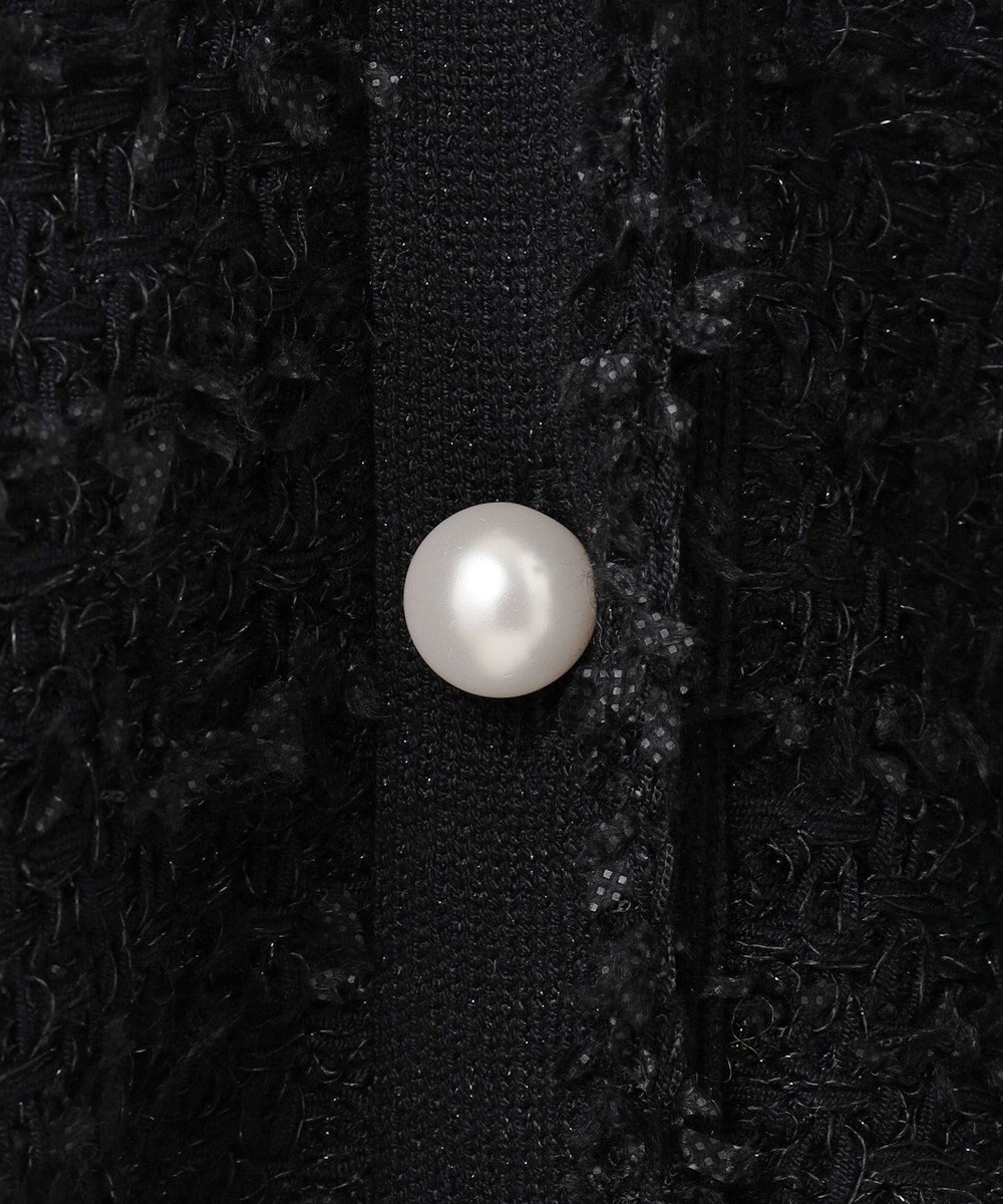 GRACE CONTINENTAL ラメツイードニットカーディガン 