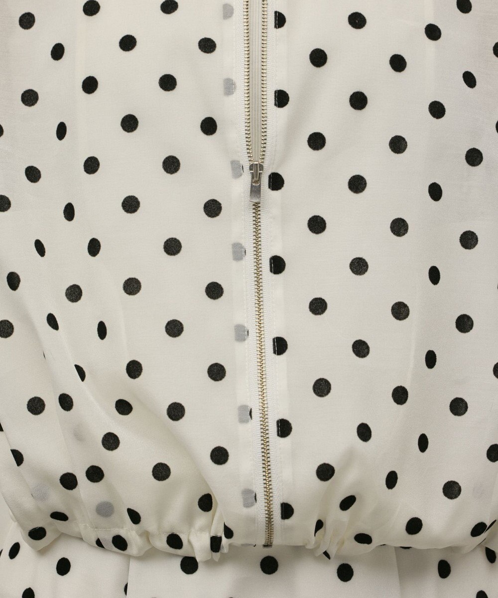 GRACE CONTINENTAL ドットフロッキーブルゾン 