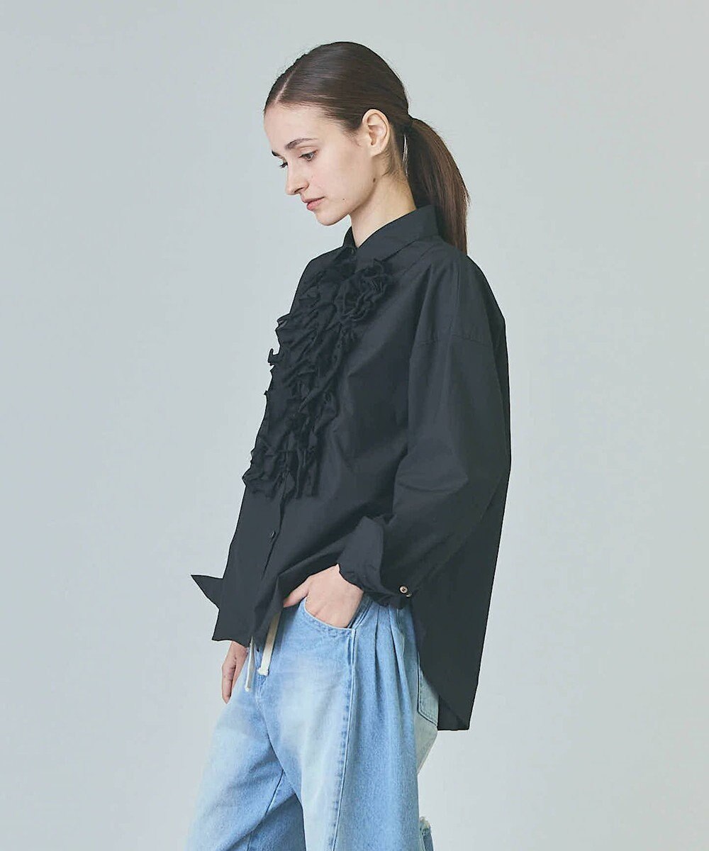 GRACE CONTINENTAL コサージュドレスシャツ 