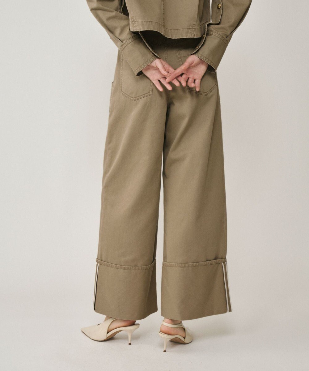 GRACE CONTINENTAL ロールアップワイドパンツ