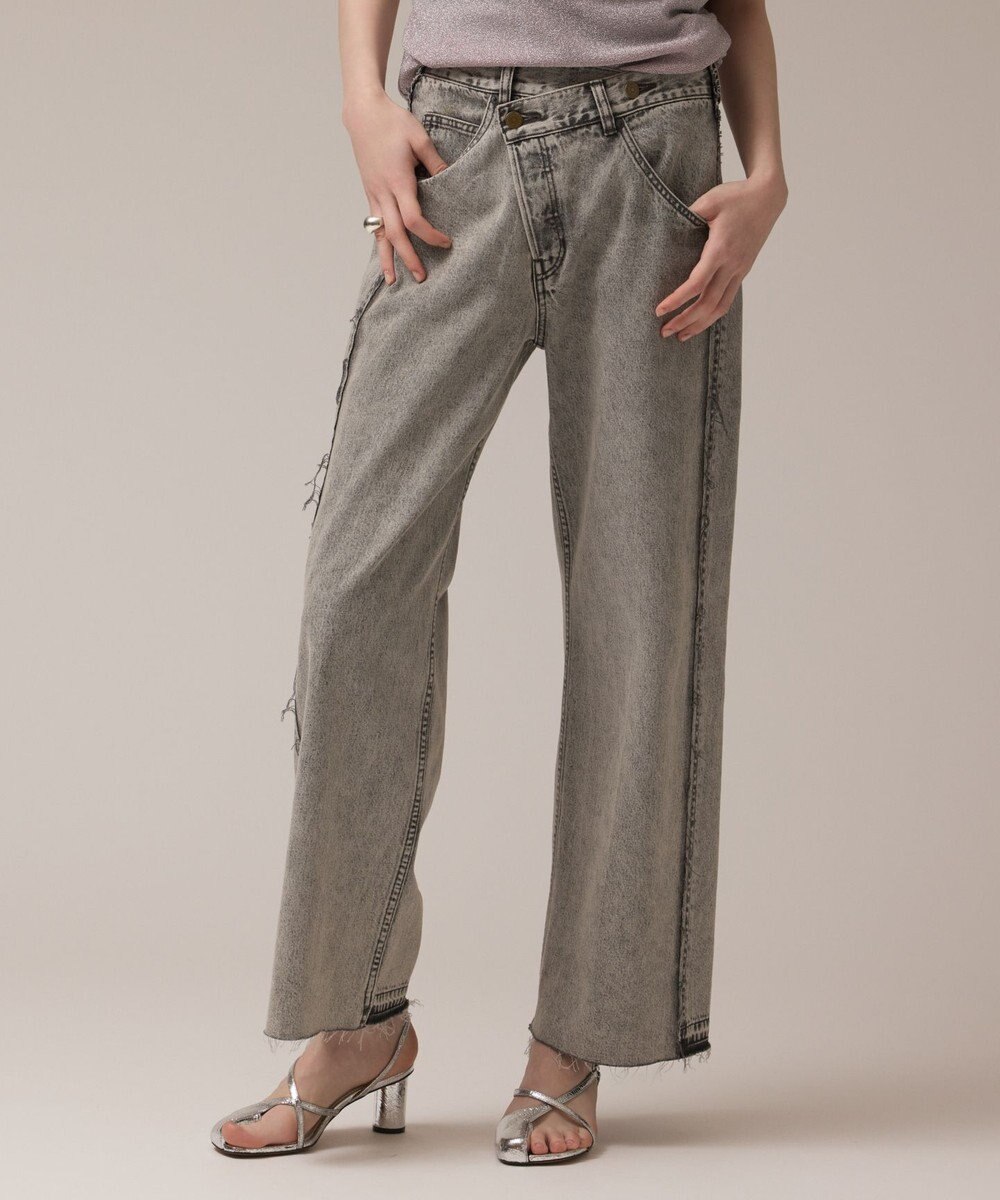 GRACE CONTINENTAL リメイクストレートデニムパンツ