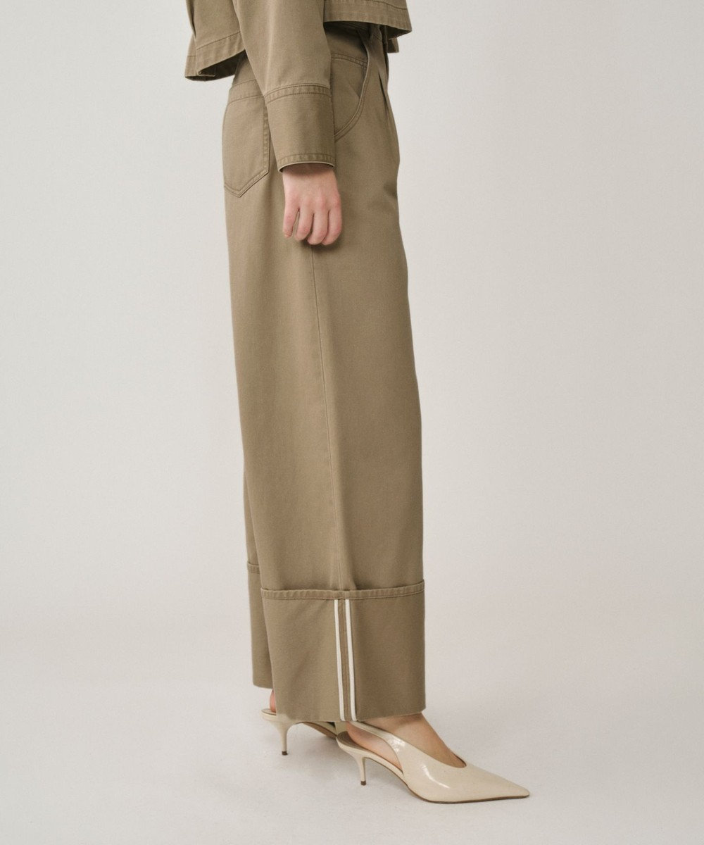 GRACE CONTINENTAL ロールアップワイドパンツ