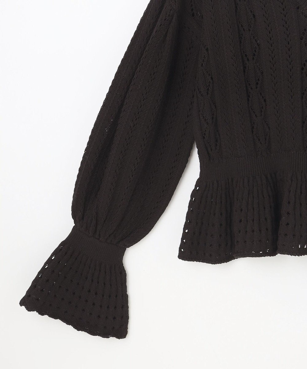 GRACE CONTINENTAL レース編ルーズニットトップ 