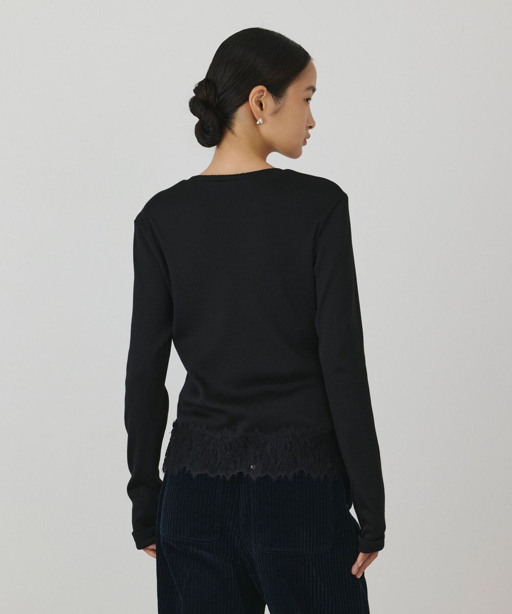 GRACE CONTINENTAL レースヘムカットトップ 