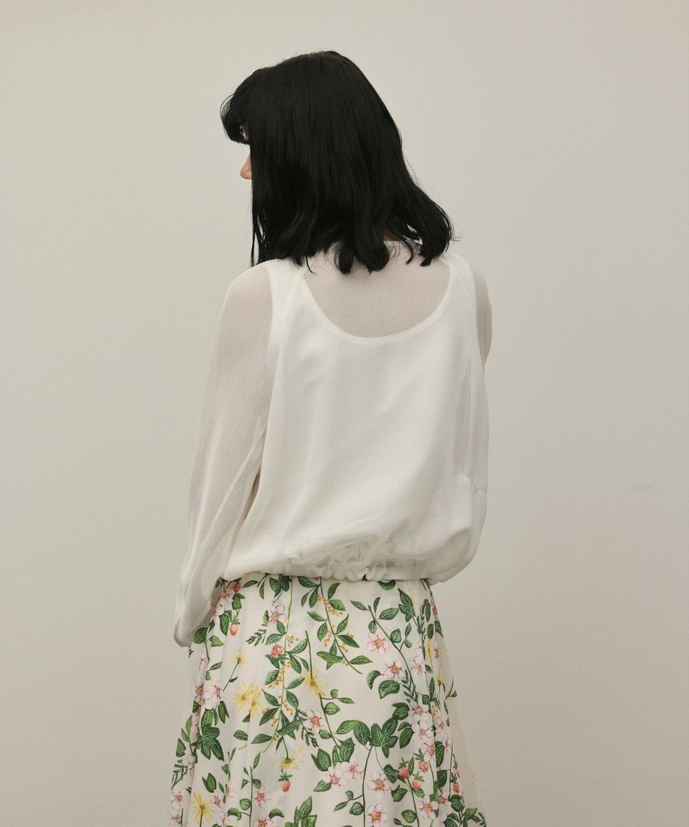 GRACE CONTINENTAL ノーカラーカラミブルゾン 