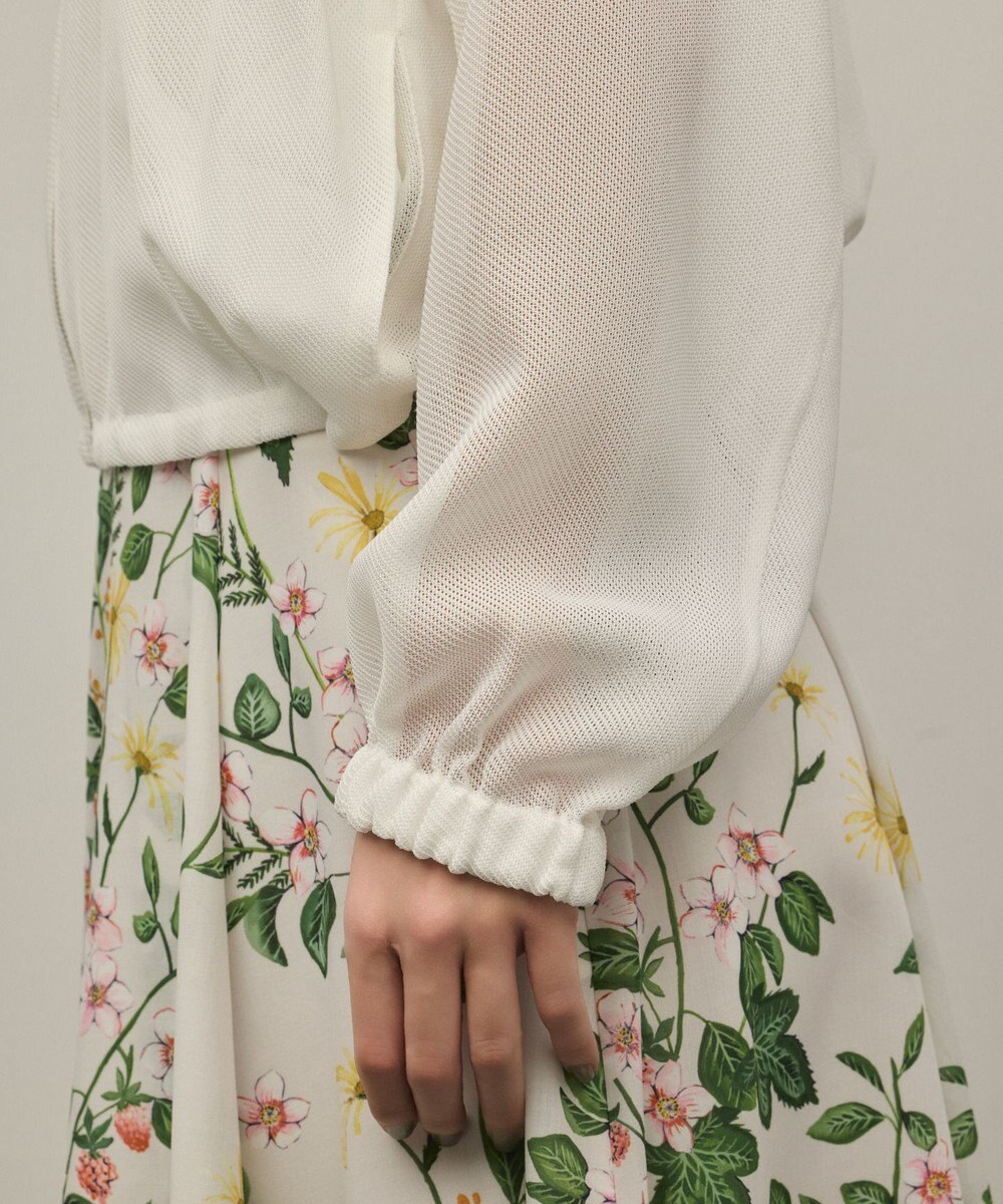 GRACE CONTINENTAL ノーカラーカラミブルゾン 