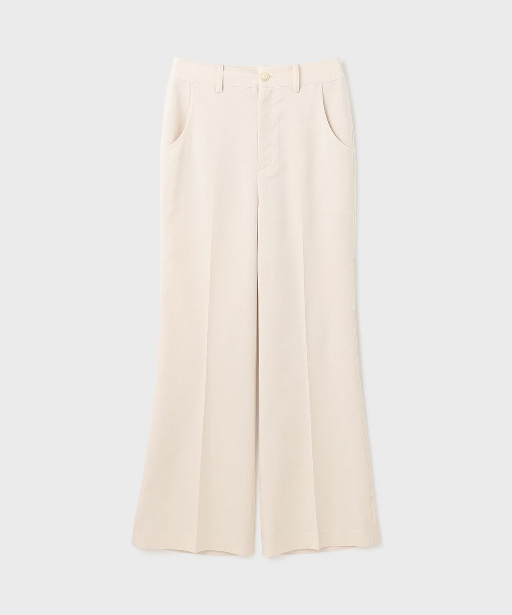 GRACE CONTINENTAL リネンサテンフレアパンツ