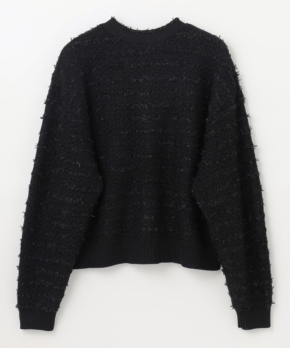 GRACE CONTINENTAL ラメツイードニットカーディガン 