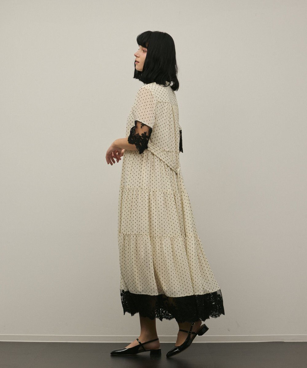 GRACE CONTINENTAL カフタンシフォンワンピース 