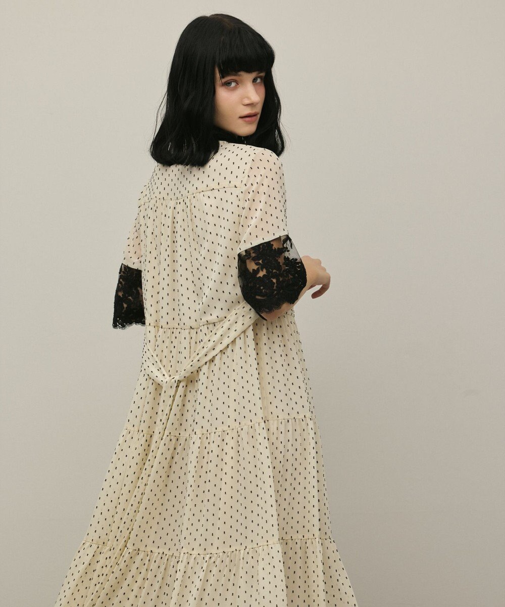 GRACE CONTINENTAL カフタンシフォンワンピース 