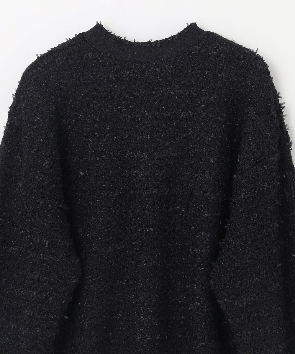 GRACE CONTINENTAL ラメツイードニットカーディガン 