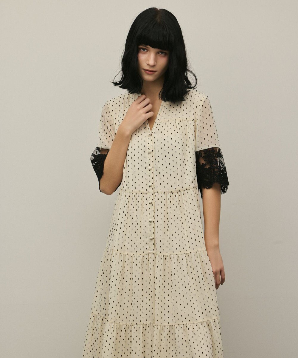 GRACE CONTINENTAL カフタンシフォンワンピース 