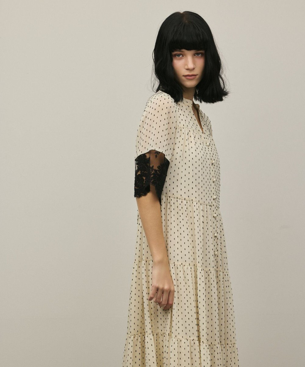 GRACE CONTINENTAL カフタンシフォンワンピース 