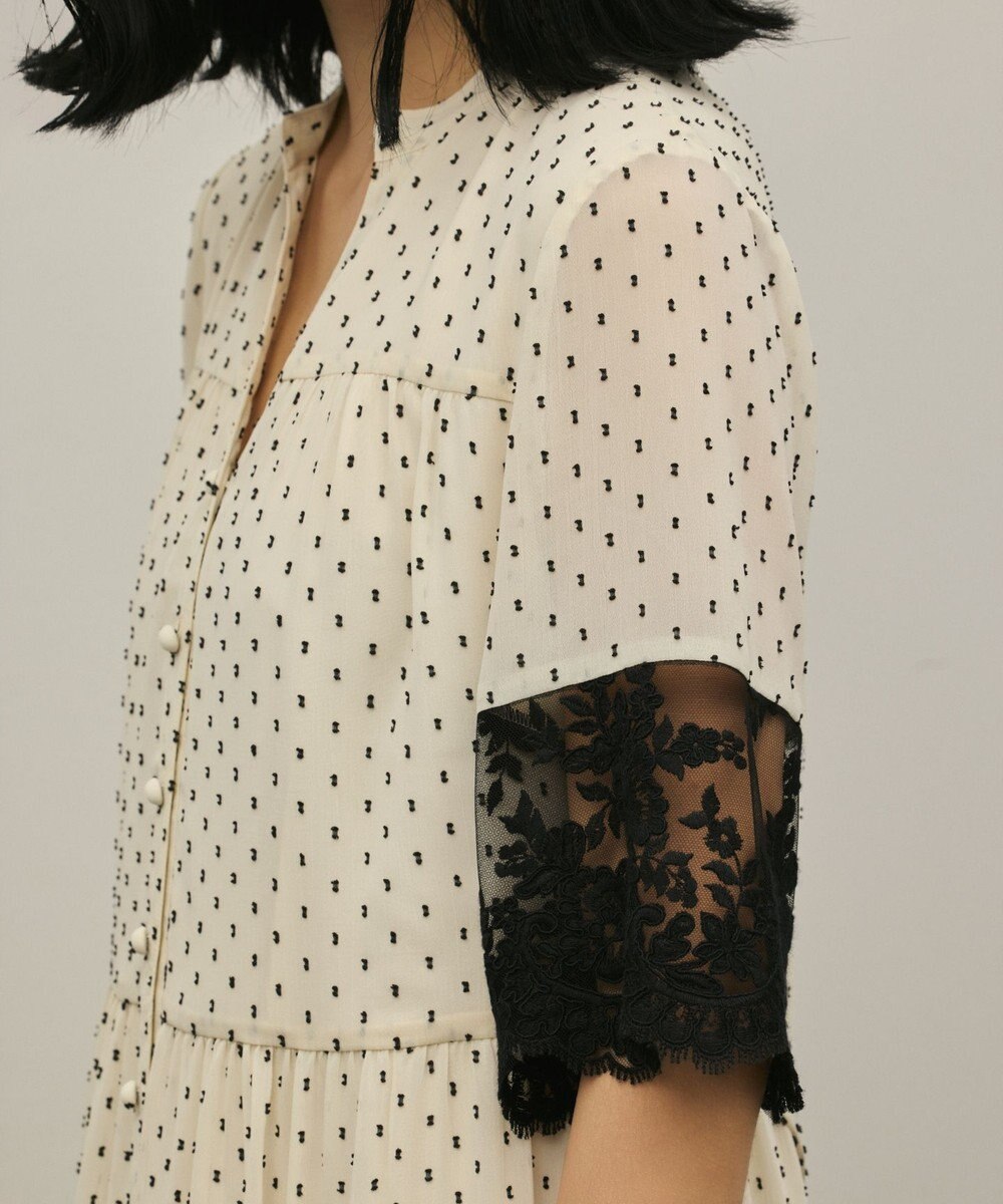 GRACE CONTINENTAL カフタンシフォンワンピース 