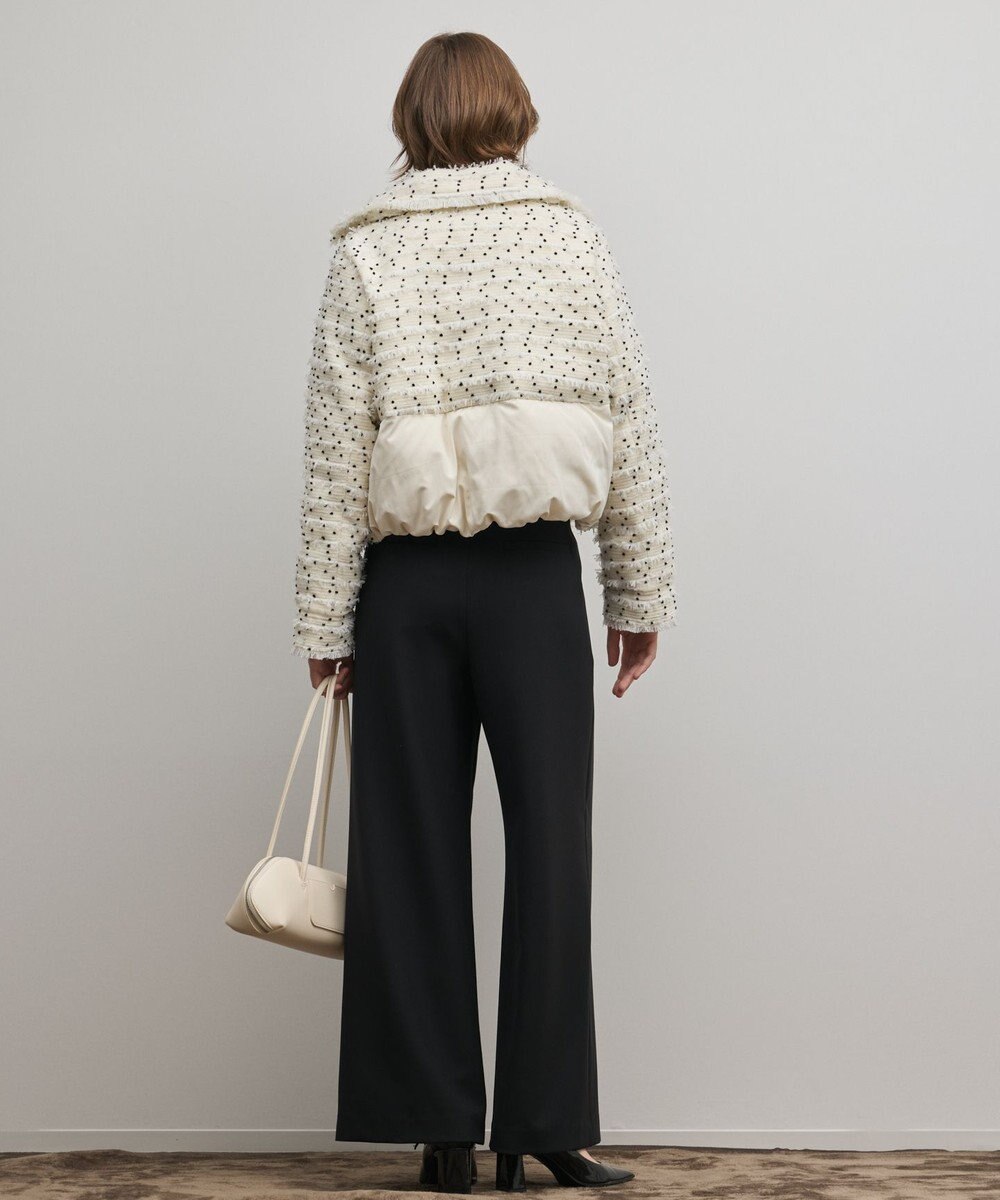 GRACE CONTINENTAL ツイードダウンジャケット 