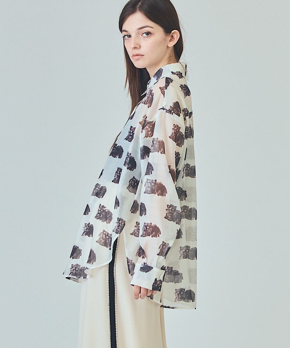 GRACE CONTINENTAL シアーCatブラウス 