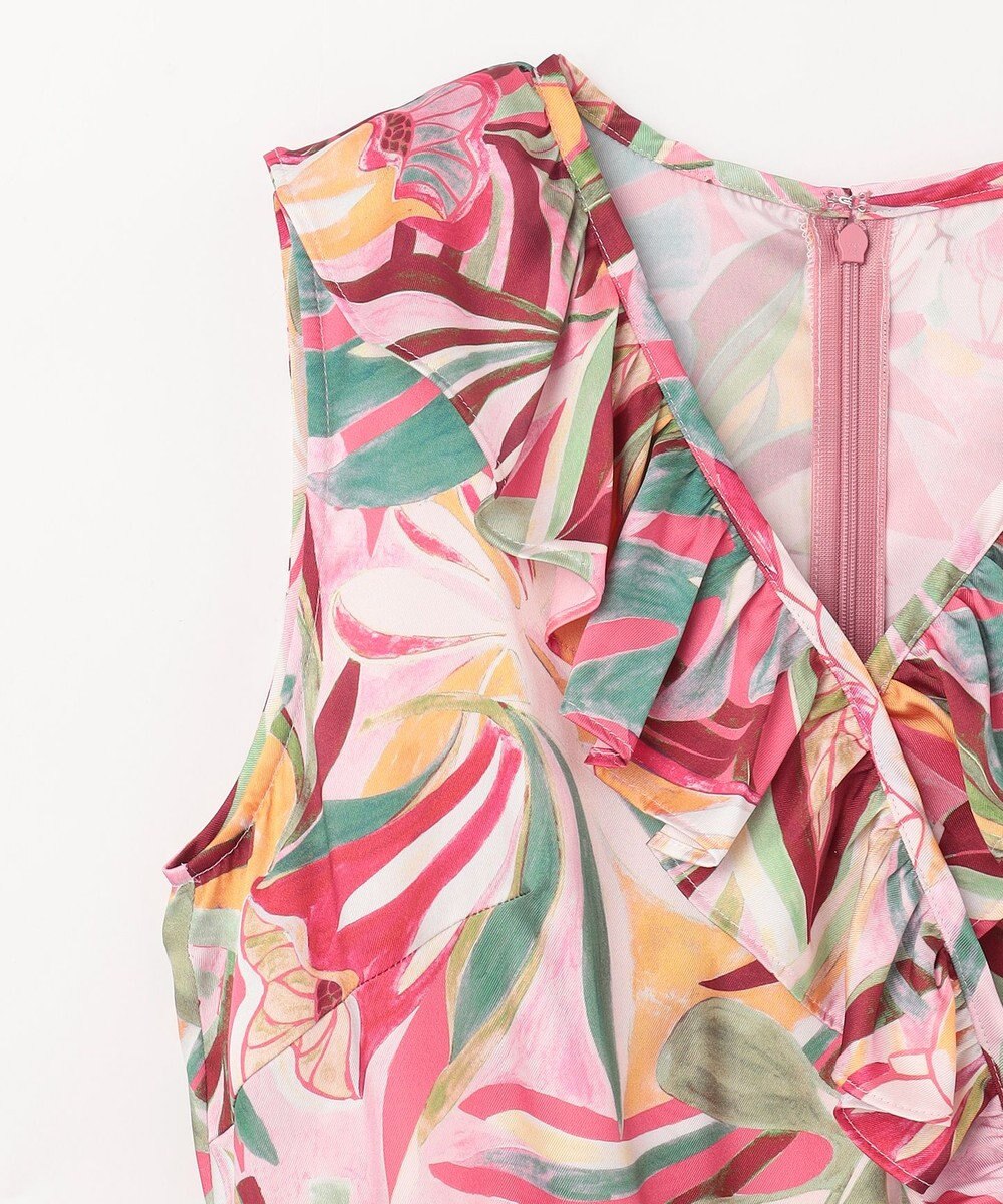 GRACE CONTINENTAL リーフプリントワンピース 