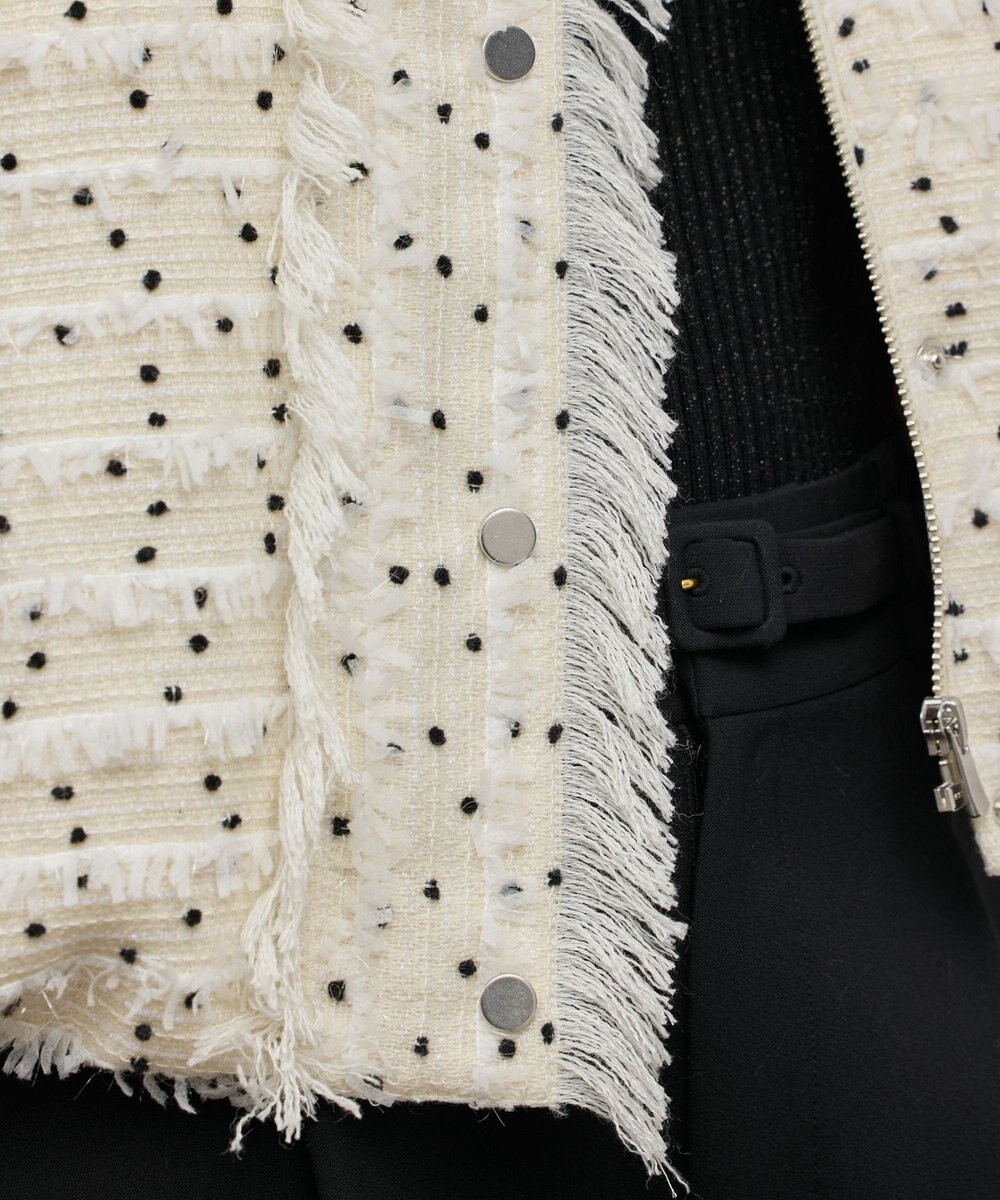 GRACE CONTINENTAL ツイードダウンジャケット 