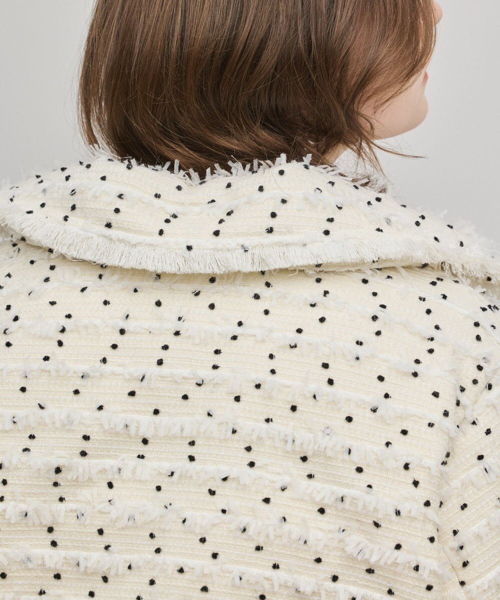 GRACE CONTINENTAL ツイードダウンジャケット 