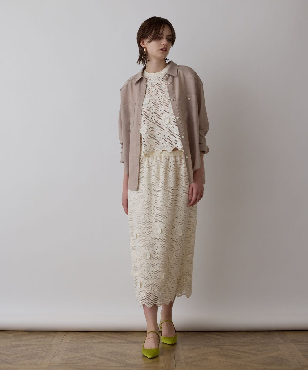 GRACE CONTINENTAL / グレースコンチネンタル シアー2wayウエスタンシャツ シアー2wayウエスタンシャツ / GRACE CONTINENTAL | GRACE