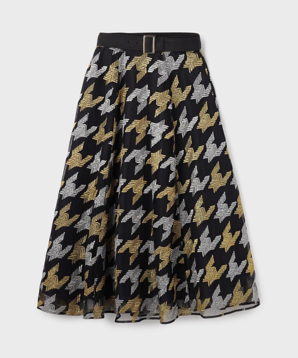 GRACE CONTINENTAL 千鳥刺繍チュールスカート 