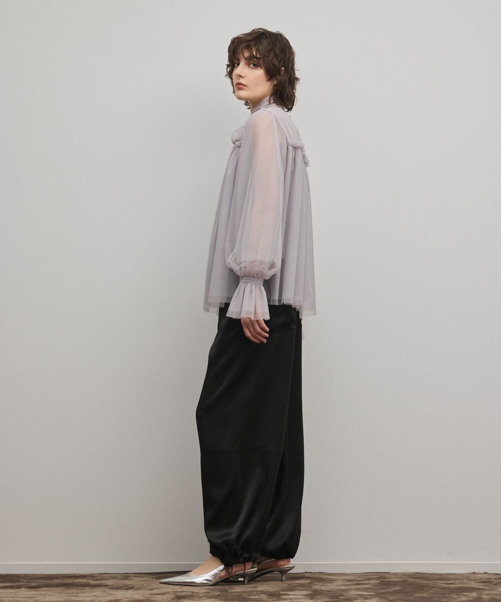 GRACE CONTINENTAL チュールタイブラウス 