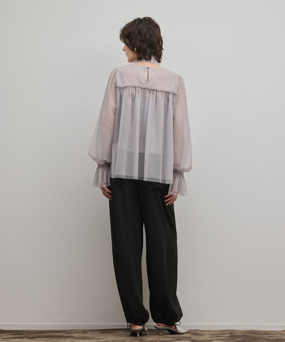 GRACE CONTINENTAL チュールタイブラウス 