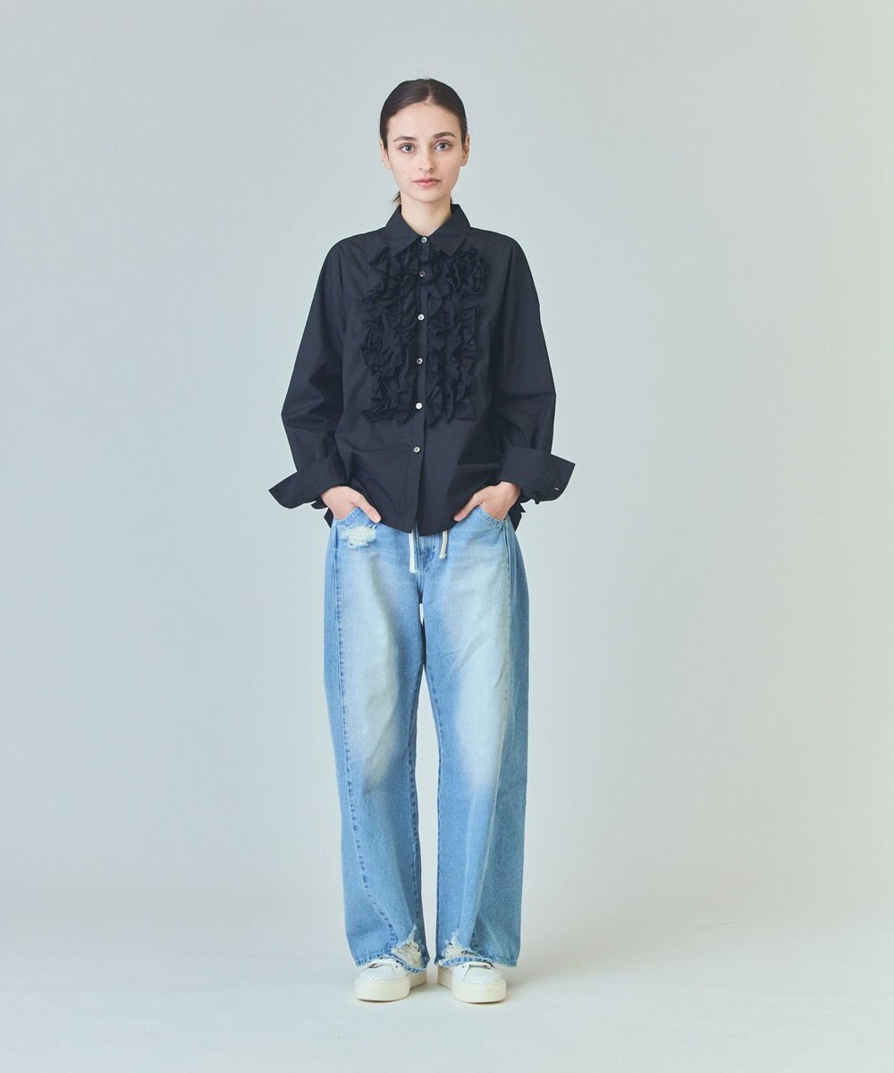 GRACE CONTINENTAL コサージュドレスシャツ 