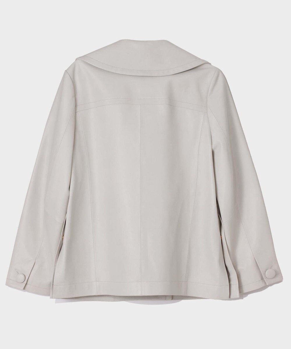 GRACE CONTINENTAL ラムレザーＰコート 