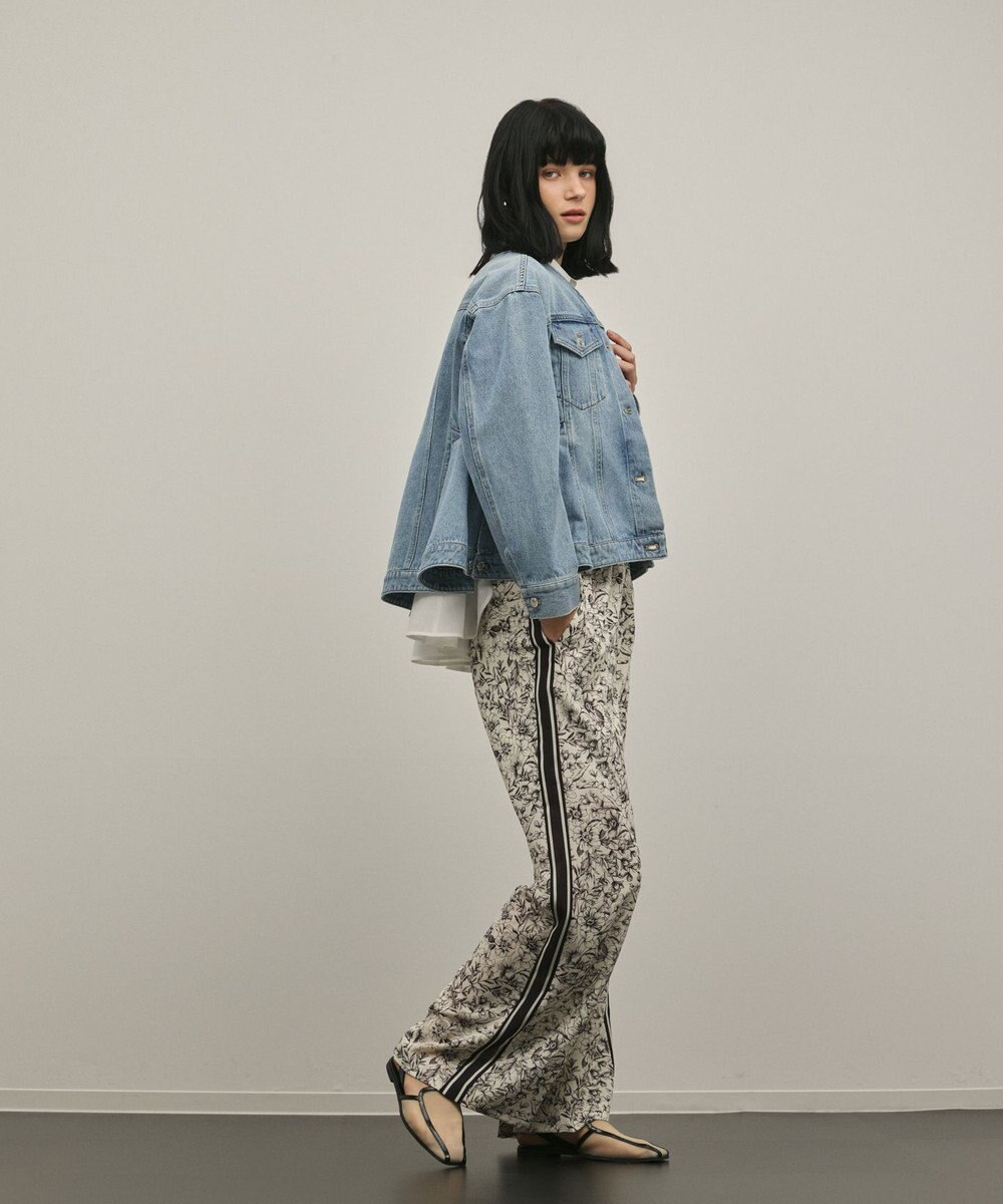 GRACE CONTINENTAL ペプラムデニムジャケット 