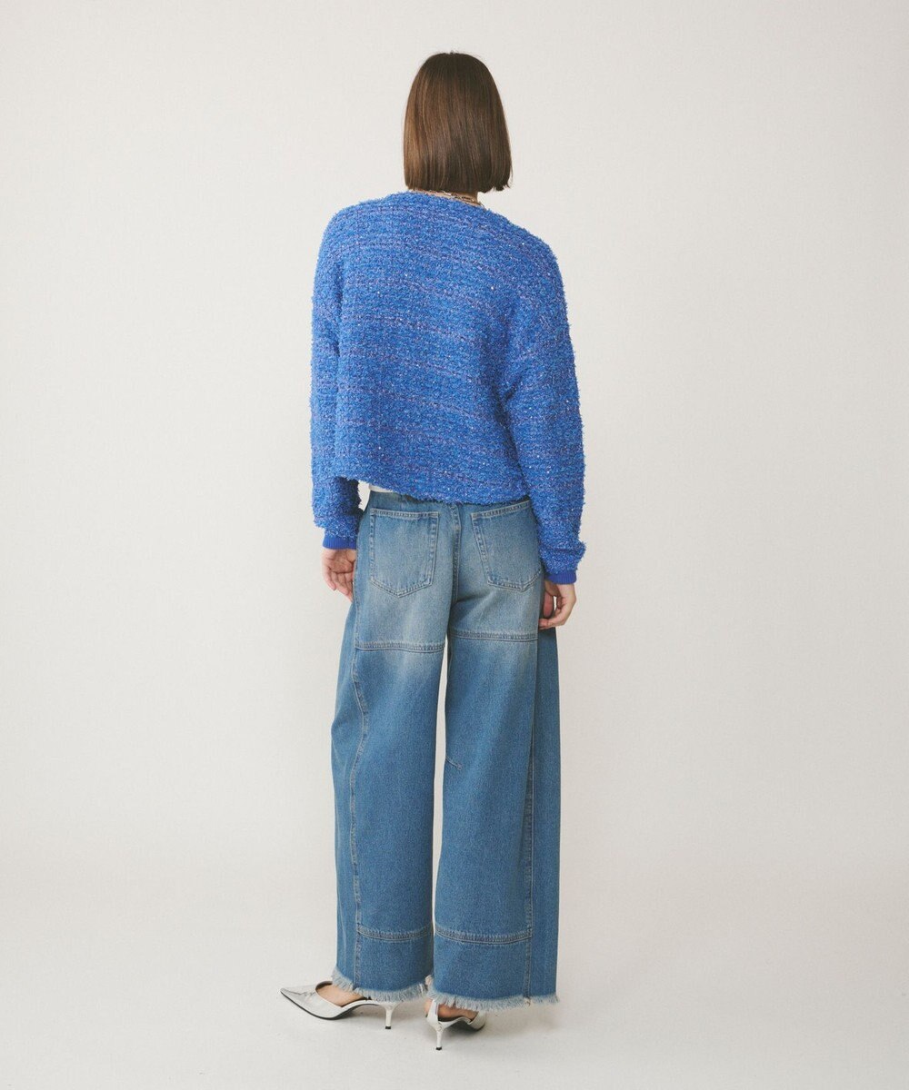 GRACE CONTINENTAL ライン切替デニムパンツ 