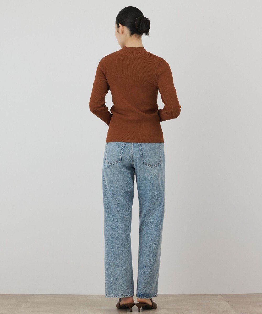 GRACE CONTINENTAL ボタンリブニットカーディガン 