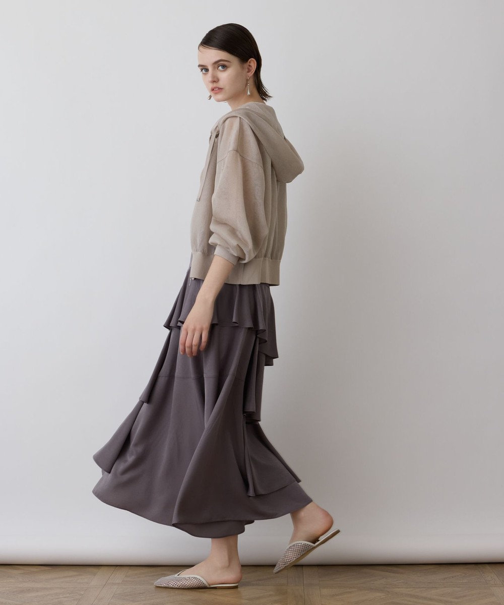 GRACE CONTINENTAL イレヘムサテンスカート