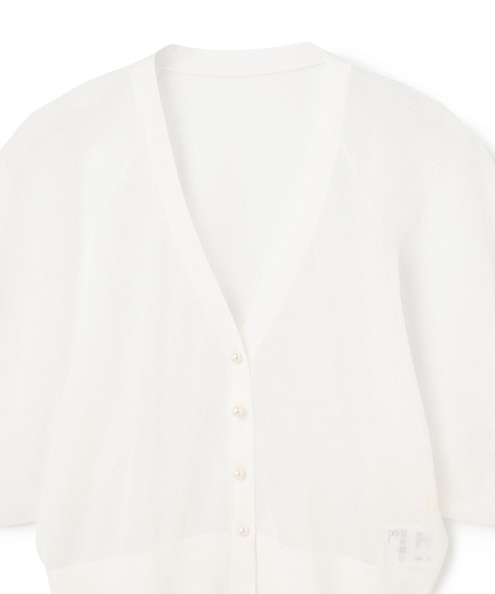 GRACE CONTINENTAL ラメシアードルマンニットカーディガン 