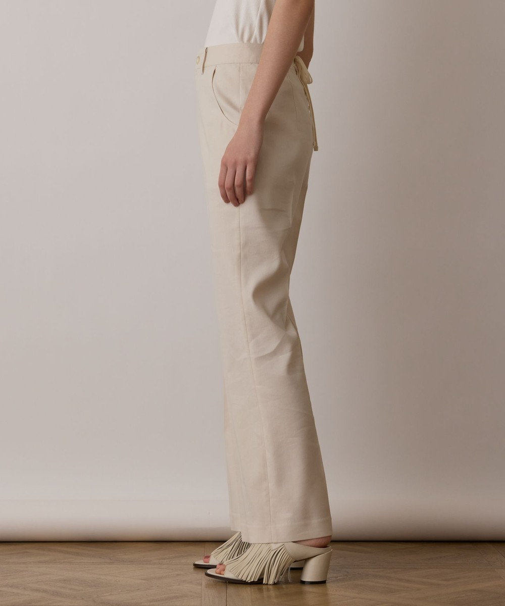 GRACE CONTINENTAL リネンサテンフレアパンツ