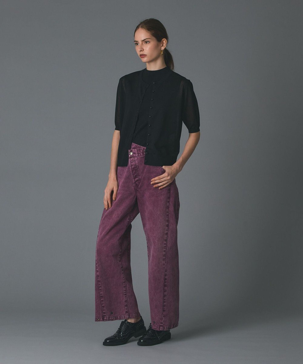 GRACE CONTINENTAL ラップ2wayデニムパンツ 