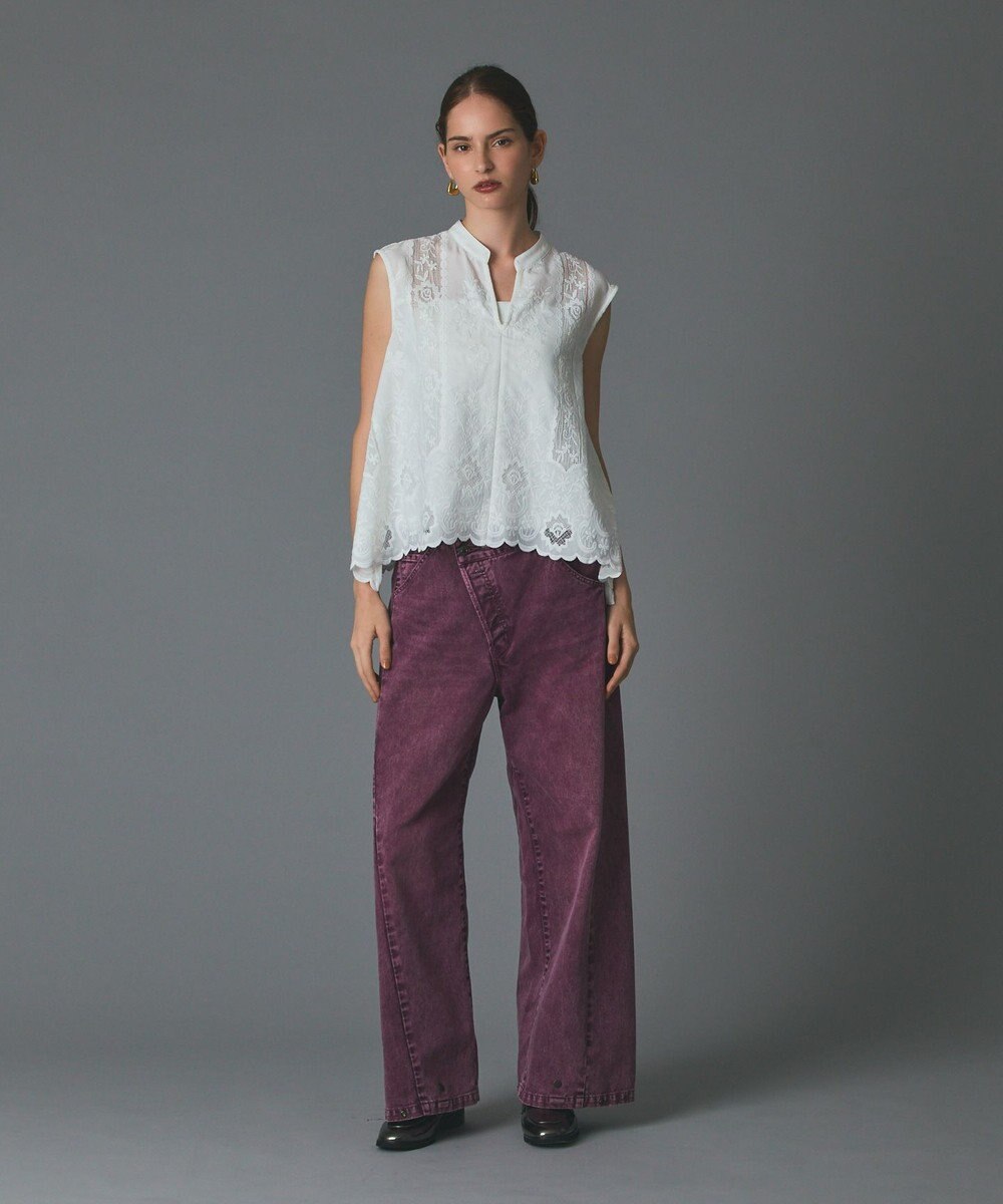 GRACE CONTINENTAL ラップ2wayデニムパンツ 