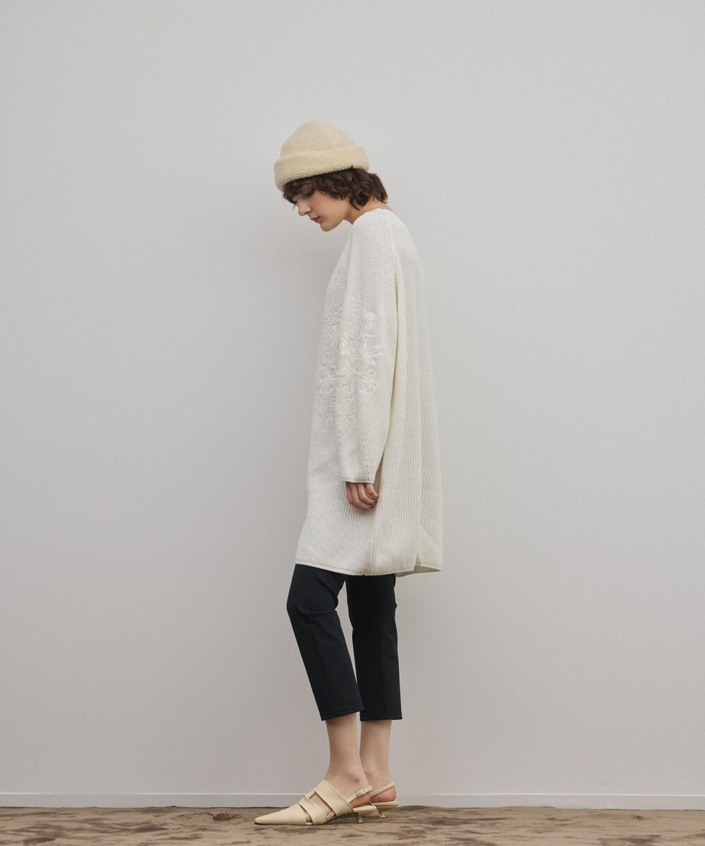 GRACE CONTINENTAL エンブロイダリーニットワンピース 