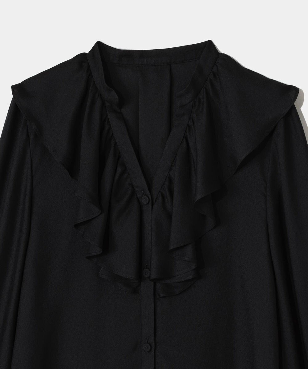 GRACE CONTINENTAL スキッパーラッフルブラウス 