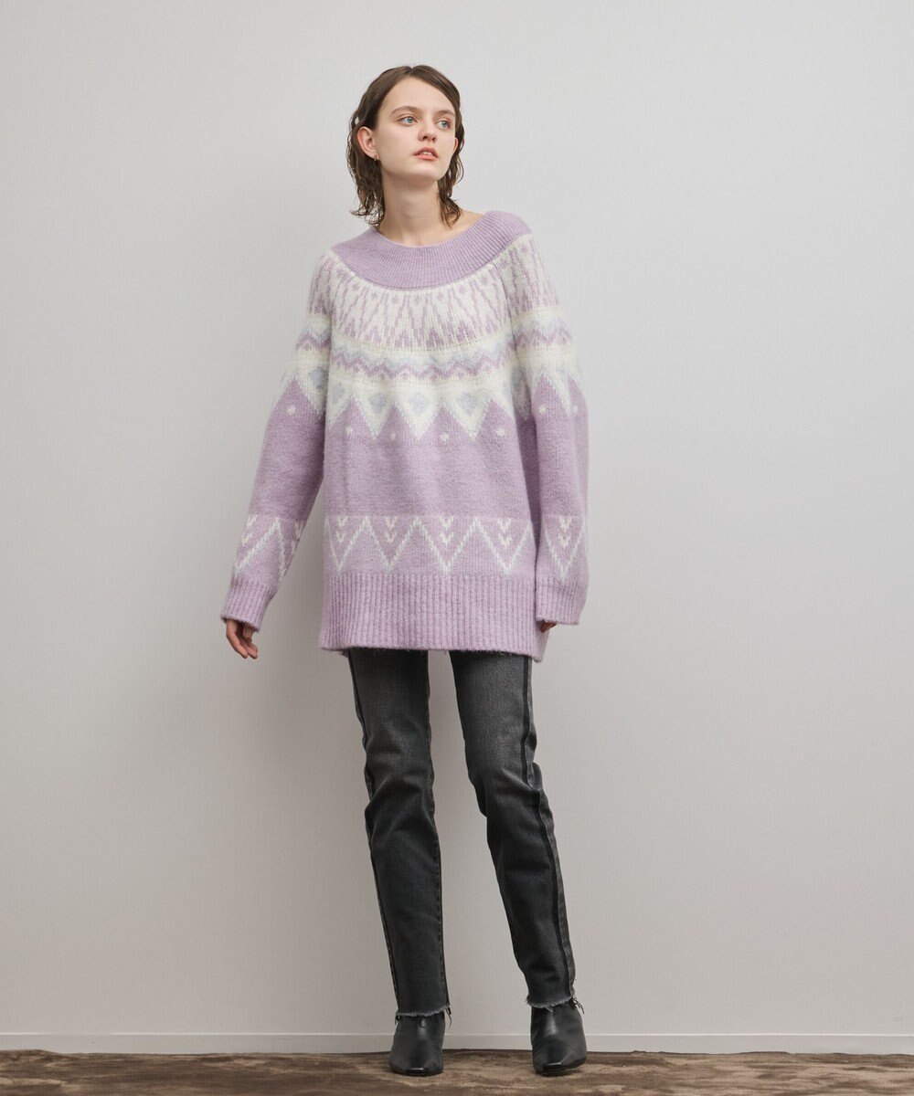 GRACE CONTINENTAL フェアアイルニットトップ 