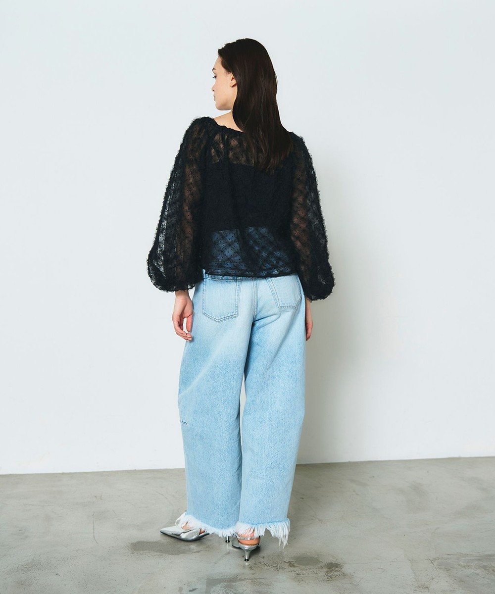 GRACE CONTINENTAL チュール刺繍トップ