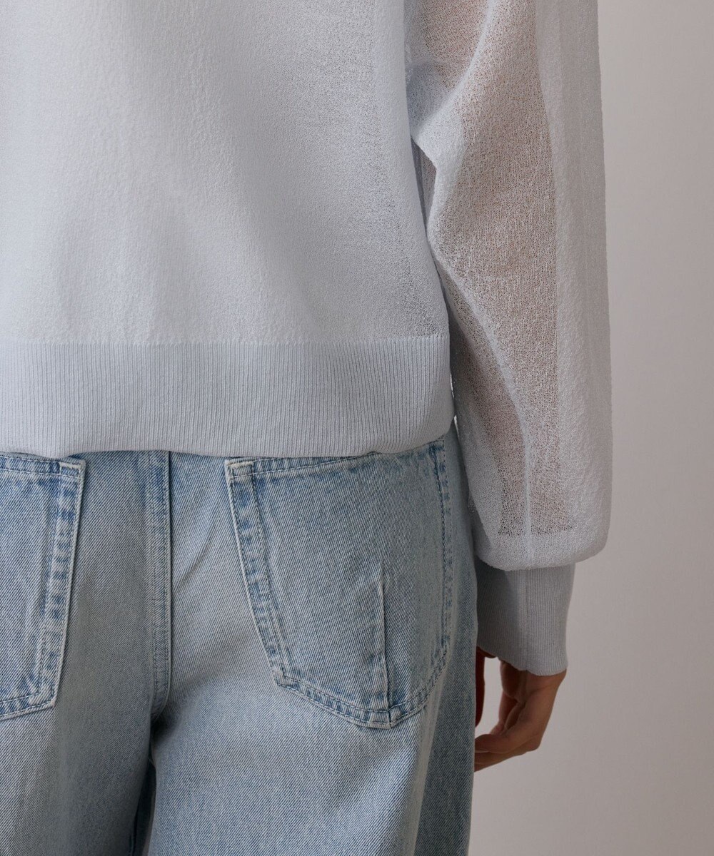 GRACE CONTINENTAL シアージョーゼットカーディガン 