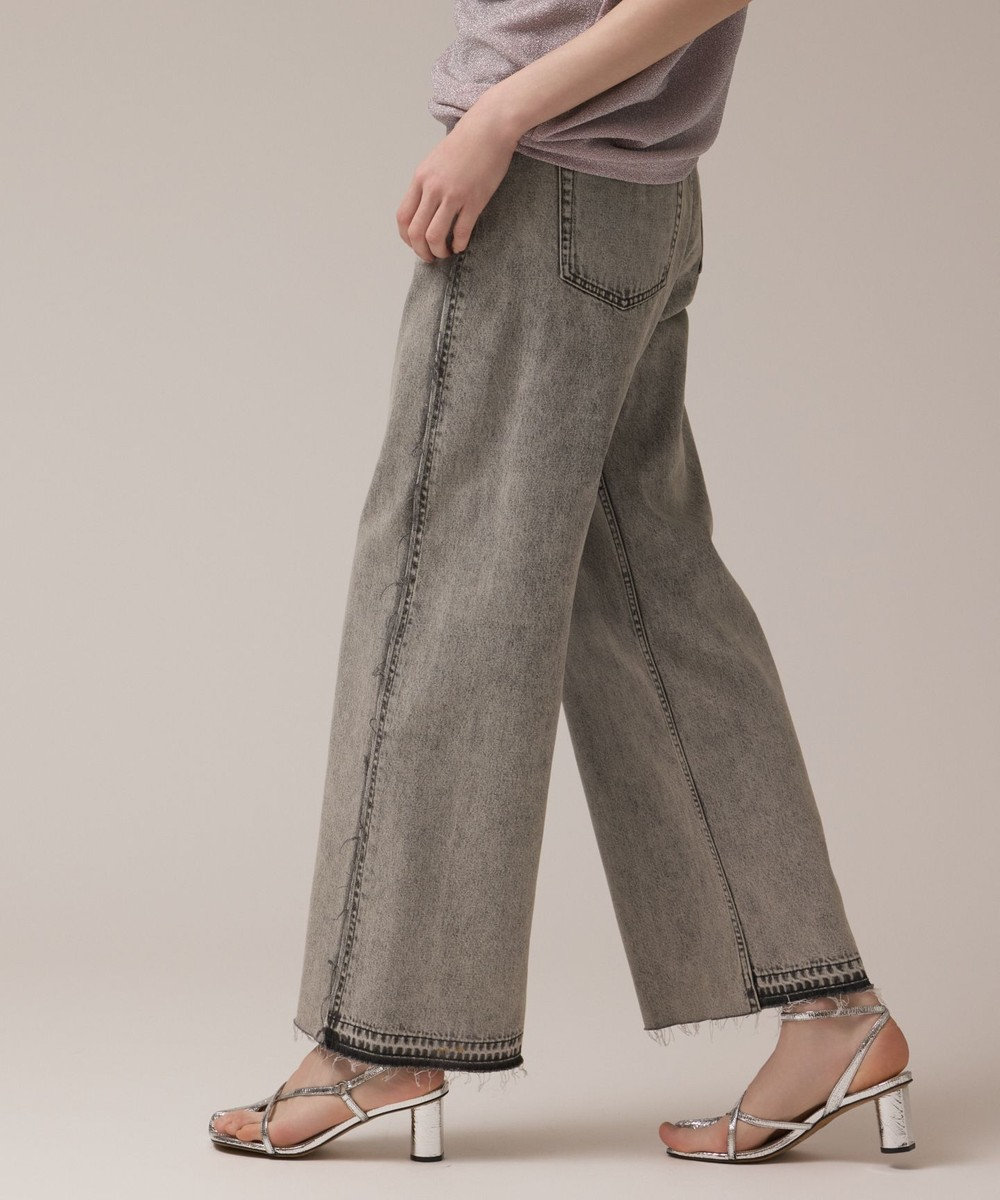 GRACE CONTINENTAL リメイクストレートデニムパンツ