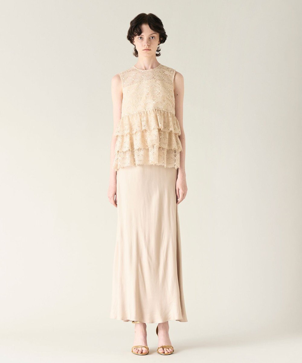 GRACE CONTINENTAL レースギャザートップ 