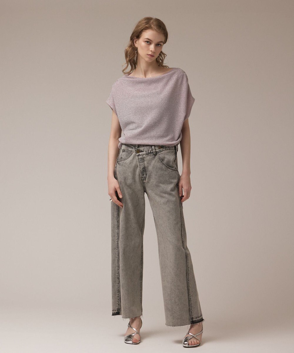 GRACE CONTINENTAL リメイクストレートデニムパンツ 